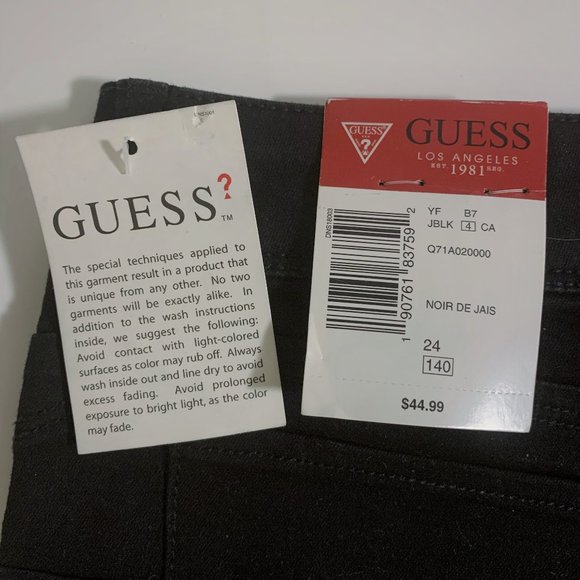 NWT Guess Black Shorts - Picture 3 of 3